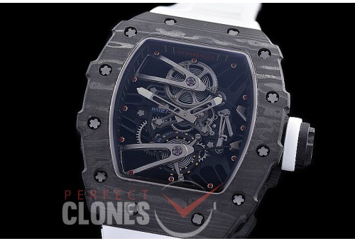 RM027-02-111 HHWF RM027-02 NTPT Rafael Nada Limited Ed FC/RU Custom Skeleton - White Rubber Strap 