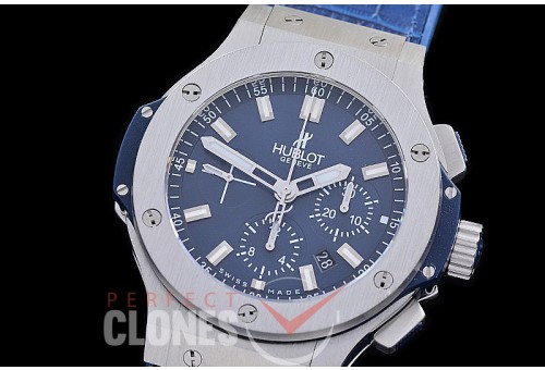 0 0 0 0 0 0 0 0 0 HB00210 HHWF Big Bang Evolution 44mm SS/RU Blue A-7750 / 4100