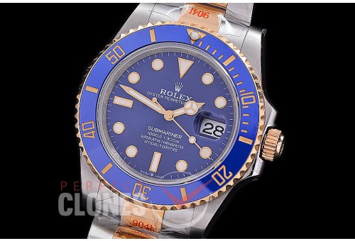  RLST-41-0002W BP 904L Steel/18K Wrapped Gold 2020 41mm Submariner 126613LB SS/YG Blue VR 3235