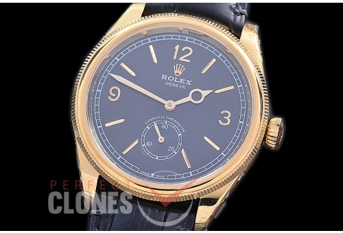 RLP1908-112 RF Perpetual 1908 52508 YG/LE Black Asian Clone Cal 7140