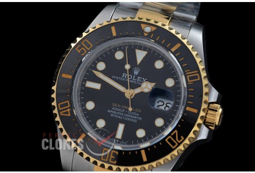 0 0 0 0 0 0 RLSD00875 QF 43mm Sea Dweller 4000 126603 SS/YG Black VR 3235 904L Steel