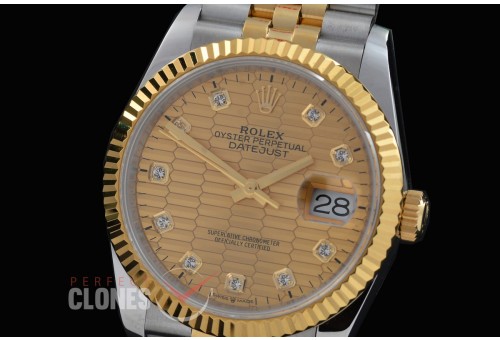 0 0 0 0 0 R36DJT-DD3235-116 QF Datejust 36 Men 126233 904 Steel SS/YG Fluted/Jubilee Gold Mortif Diamonds DD 3235 - 72 Hours Power Reserve 