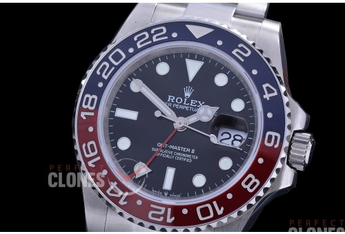 0 0 0 0 0 0 0 0 0 RLGS00703 QF 904L Steel GMT 126710BLRO Pepsi SS/SS/OYS Black DD 3285 CHS - 72 Hours Power Reserve 