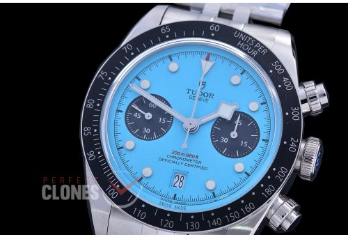 TUBBC-105J ZF Black Bay Chrono M79360N-0024 SS/SS Flamengo Blue A-7750 
