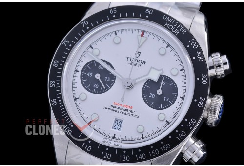 TUBBC-101J ZF Black Bay Chrono M79360N-0014 SS/SS White A-7750 