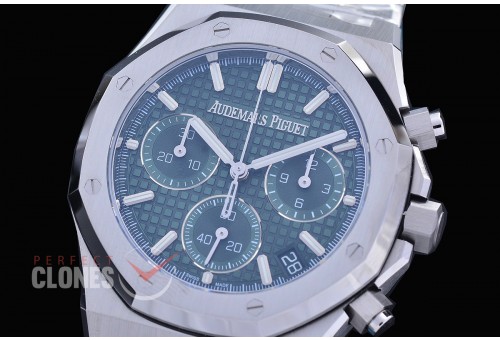 AP26240-014 DDF Royal Oak Chronograph 26240 SS/SS Green DD-4401, 1-1 Replication 