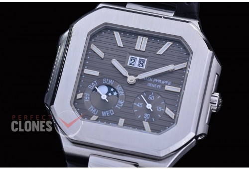 PP-5822-103 3KF Cubitus 5822 Grand Date/Day/Moon Phase SS/LE Grey Asian Clone Calibre 240 PS CI J LU 