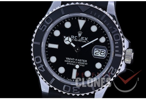 0 0 0 0 0 0 RYM-42-051W QF 904 Steel 2019 Yachtmaster 42 226659 Men Oysterflex CER/SS/RU Black VR 3235 - Extra Weighted
