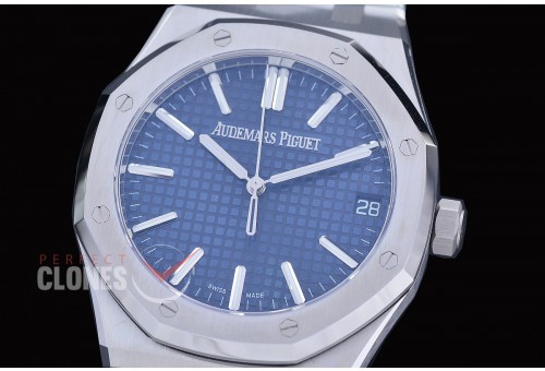 0 0 0 0 0 AP15510-073 DDF AP15510ST Royal Oak Automatic SS/SS Blue Asian Clone DD Calibre 4302 28800bph