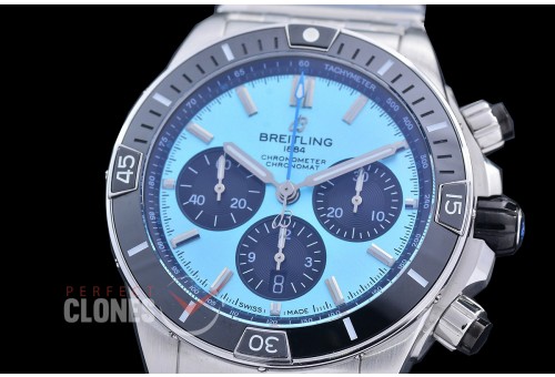 BLSCB01-44-1017TF Super Chronomat 44 Chrono SS/SS Tiffany Blue Sticks A-7750 28800