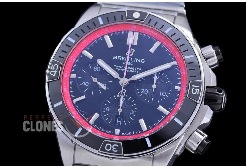 BLSCB01-44-102 TF Super Chronomat 44 Chrono SS/SS Black Sticks A-7750 28800