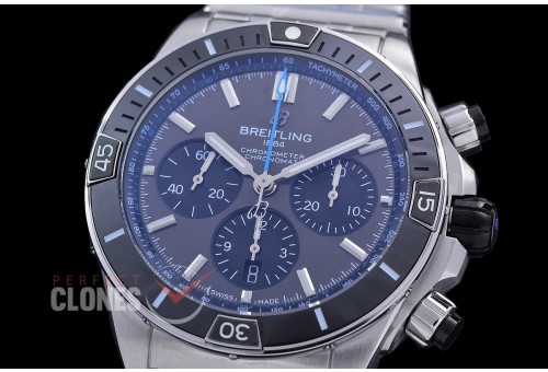 BLSCB01-44-103 TF Super Chronomat 44 Chrono SS/SS Grey Sticks A-7750 28800