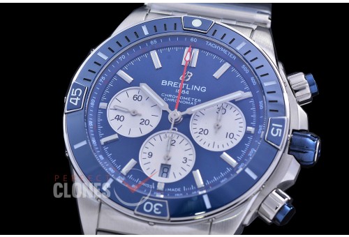 BLSCB01-44-104 TF Super Chronomat 44 Chrono SS/SS BlueSticks A-7750 28800