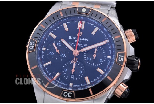 BLSCB01-44-111 TF Super Chronomat 44 Chrono SS/RG Black Sticks A-7750 28800