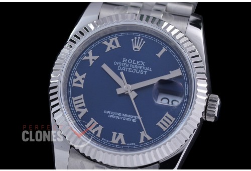 0 0 0 0 0 0 0 0 R36DJS-3135-124 BP Datejust 36 126234 SS/SS Fluted/Jubilee Blue Roman VR 3135