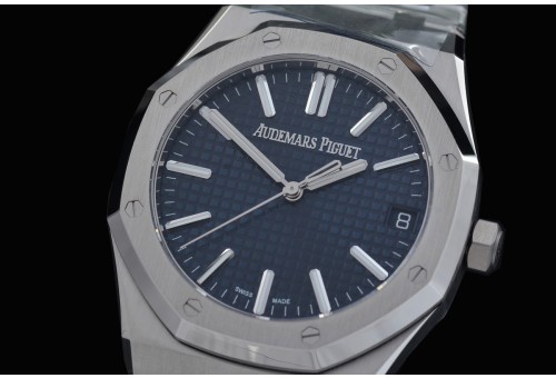 0 0 0 0 0 AP15510-094 TOP-F AP15510ST Royal Oak Automatic SS/SS Blue Asian Clone DD Calibre 4302 28800bph