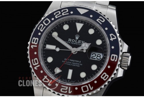 0 0 0 0 0 0 0 0 0 0 0 RLGS00723 QF 904L Steel GMT 126710BLRO Pepsi SS/SS Oyster Black DD 3285 CHS Free Sprung 