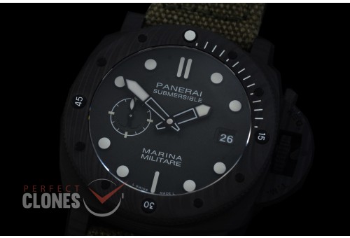 0 0 0 0 0 PN1698AB01 XF/VSF Pam 1698 AB Series Marina Militare Catrbotech Submersible FC/NY Green VS P900