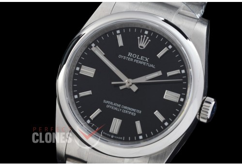 0 0 0 0 0 0 RLOY-36-002 QF 904 Steel Osyter Perpetual 36mm 126000 SS/SS Black Sticks Asian Clone DD 3230 Free Sprung Movement 