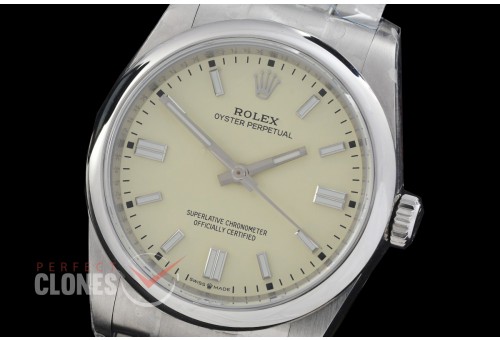 0 0 0 0 0 0 RLOY-36-001 QF 904 Steel Osyter Perpetual 36mm 126000 SS/SS Silver Sticks Asian Clone DD 3230 Free Sprung Movement 
