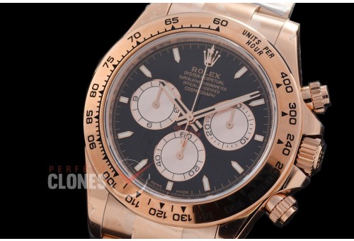 0 0 0 0 0 0 0 RLDFR-126505-018 UFO-F 904L Steel Daytona 126505 RG/RG Black Sticks 4131 1-1 Free Sprung Balance Superclone - 72 Hours Power Reserve Movement 
