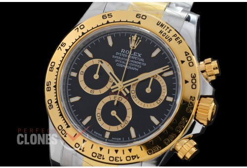 0 0 0 0 0 0 0 RLDT-126503-012 UFO-F 904L Steel Daytona 126503 SS/YG Black Sticks 4131 1-1 Free Sprung Balance Superclone - 72 Hours Power Reserve Movement 