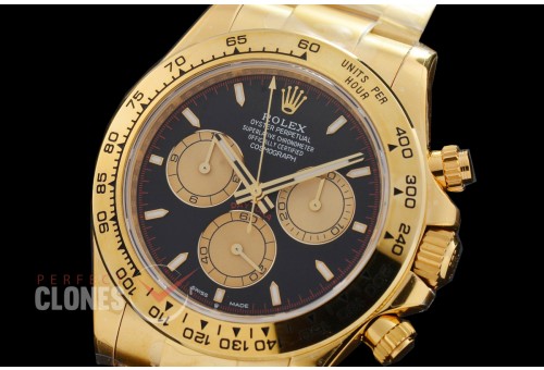 0 0 0 0 0 0 0 RLDF-126508-017 UFO-F 904L Steel Daytona 126508 YG/YG Black Sticks 4131 1-1 Free Sprung Balance Superclone - 72 Hours Power Reserve Movement 