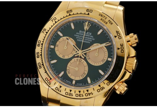 0 0 0 0 0 0 0 RLDF-126508-019 UFO-F 904L Steel Daytona 126508 YG/YG Green Sticks 4131 1-1 Free Sprung Balance Superclone - 72 Hours Power Reserve Movement 