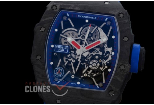 0 0 0 RM035-02-007 ZF RM035-02 PSG Special Edition Tourbillon NTPT/RU Skeleton Customized Movt