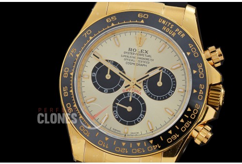 0 0 0 0 0 0 RLDF-126518-106RW QF 904L Steel Daytona 126518LN YG/CER/RU Gold Sticks 4131 Superclone - 72 Hours Power Reserve Movement / Extra Weighted