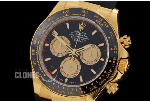 0 0 0 0 0 0 RLDF-126518-108RW QF 904L Steel Daytona 126518LN YG/CER/RU Black Sticks 4131 Superclone - 72 Hours Power Reserve Movement / Extra Weighted