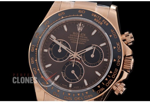 0 0 0 0 0 0 RLDFR-126515-107RW QF 904L Steel Daytona 126515LN RG/CER/RU Brown Sticks 4131 Superclone - 72 Hours Power Reserve Movement / Extra Weighted