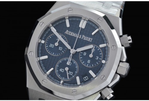 AP26240-033 TOP-F Royal Oak Chronograph 26240 SS/SS Blue DD-4401, 1-1 Replication 
