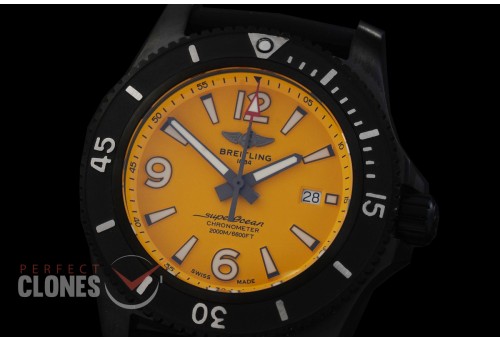 BLSO-46-103 TF Superocean Automatic 46mm DLC/RU Yellow Num/Sticks Asia 2824