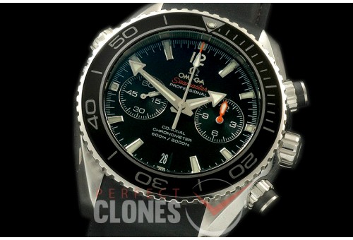 OMCPO45-301R Planet Ocean Chrono SS/RU Black A-7750