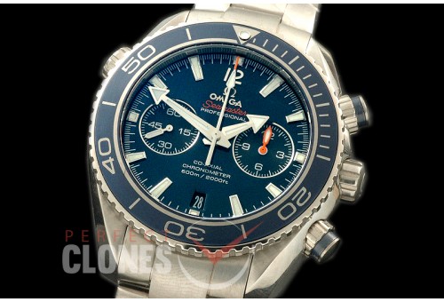 OMCPO45-304 Planet Ocean Chrono TI/TI Blue A-7750
