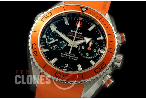 OMCPO45-302R Planet Ocean Chrono SS/RU Black A-7750