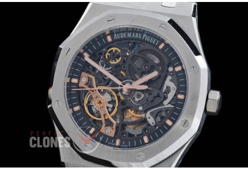 0 0 0 0 AP15407-011 DDF Royal Oak 15407ST Royal Oak Double Balance Wheel Openworked SS/SS A-3132