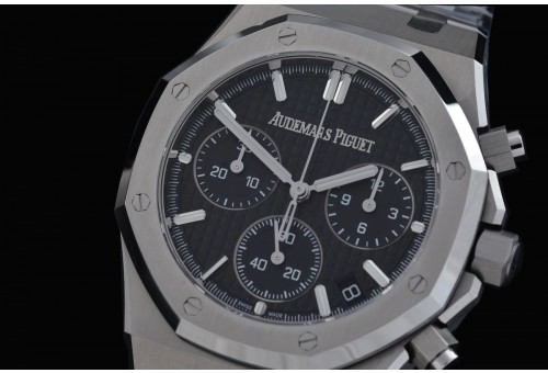 AP26240-032 TOP-F Royal Oak Chronograph 26240 SS/SS Black DD-4401, 1-1 Replication 