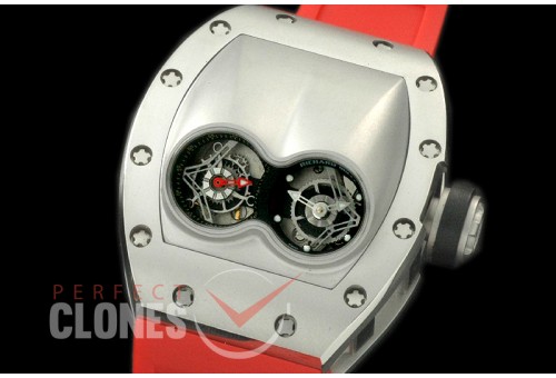 RM053-101 Pablo Mac Donough Tourbillon SS/RU Inclined Twin Dial 