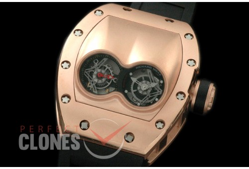 RM053-102 Pablo Mac Donough Tourbillon RG/RU Inclined Twin Dial 