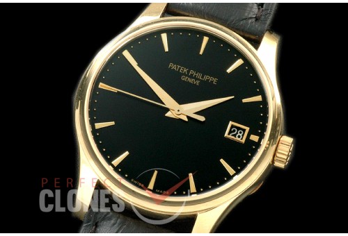 PP00812 5227 Calatrava Auto YG/LE Black Miyota 9015/Calibre 324
