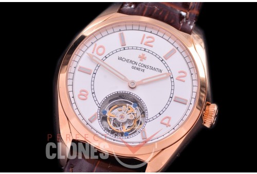 0 0 0 VC-56-026 Fiftysix Tourbillon RG/LE White Asian Seagull Flying Tourbillon 