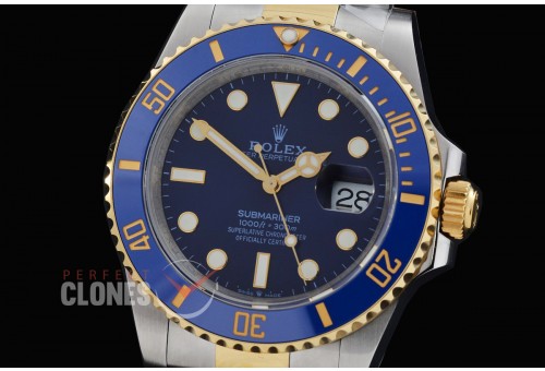 0 0 0 0 0 0 0 0 RLST-41-0082 QF 904L Twotone 2020 41mm Submariner 126613LB SS/YG Blue DD 3235 72 Hrs Reserve - Free Sprung Movement 
