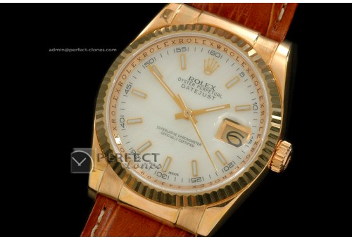 RDJMF10104 LE MOP White Dial Stick Markers Swiss Eta 2836-2