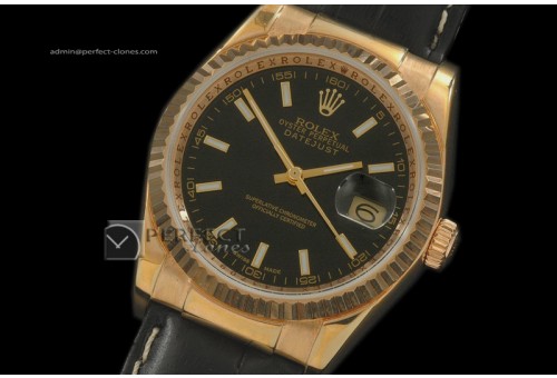 RDJMF10102 LE Black Dial Stick Markers Swiss Eta 2836-2