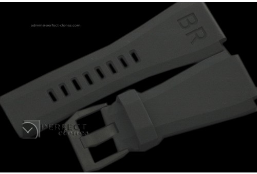 BO10101 Rubber Strap for all 46mm watches, PVD Buckle