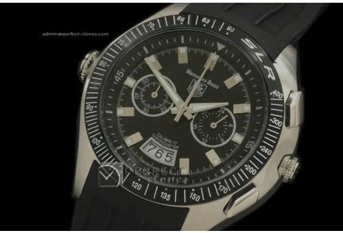 TG10081 New Mercedes SLR Chrono SS Black Quartz Working Chronos