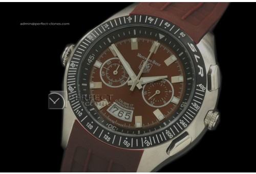 TG10082 New Mercedes SLR Chrono SS Brown Quartz Working Chronos