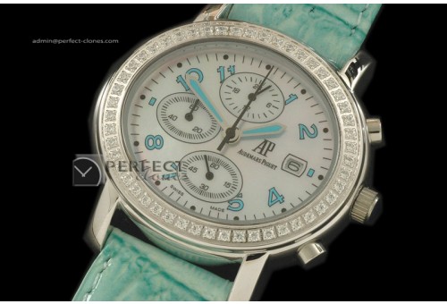 AP10083 Maserati 90th Anni SS White/Green Japanese Chronograph Q